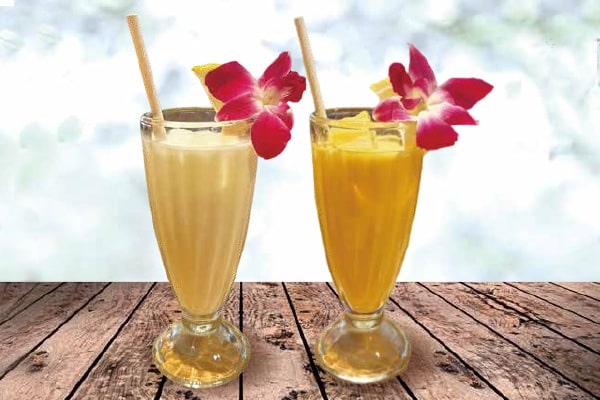 ① ลาสซี่ธรรมดา<br>②มะม่วงลาสซี่